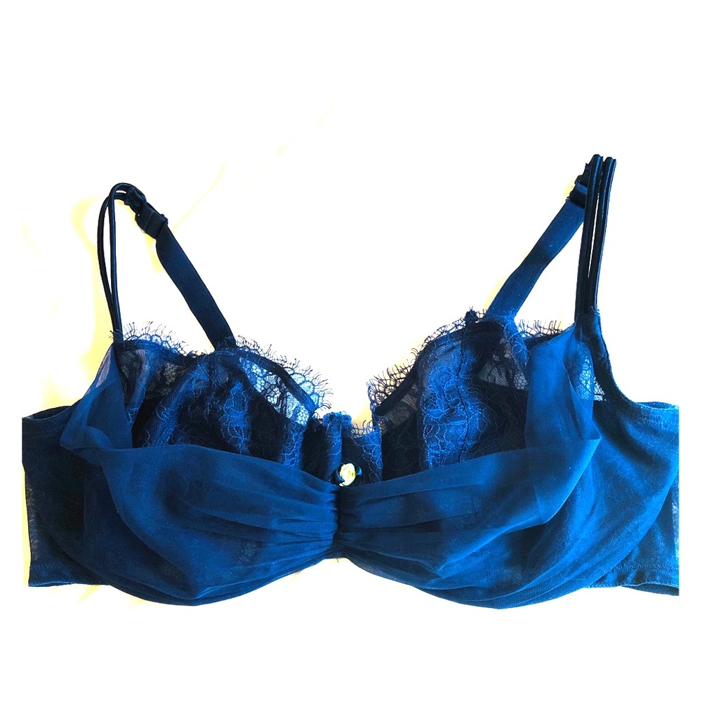 Beautiful Cacique 42DDD Bra Lingerie Blue